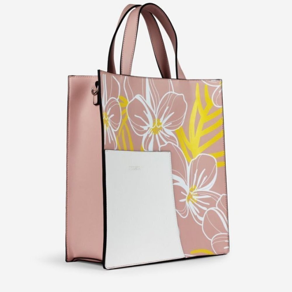 Host PICK NWT Pink Floral Tote Laptop shoulder bag Premium Vegan